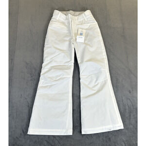 NWT Roxy Girls Backyard Snow Ski Snowboard Pants White Size 8 Small BnftsCharity
